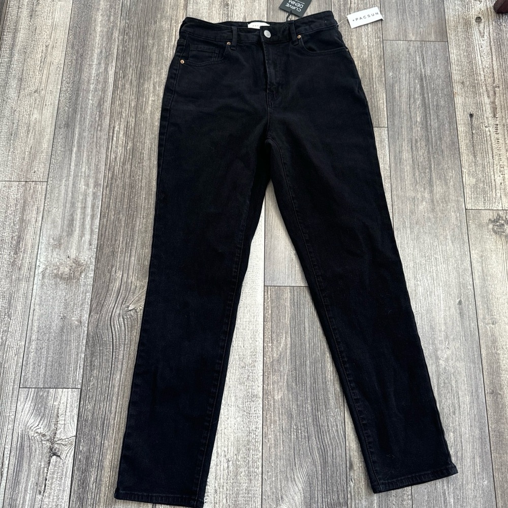 NWT Women’s PacSun Curve Straight Black Jeans size 25